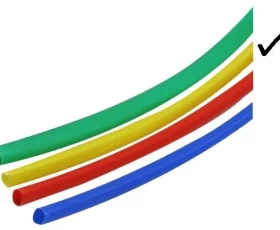 Снимка на 813ER02Y Термосвиваем шлаух 2/1mm жълт 1m