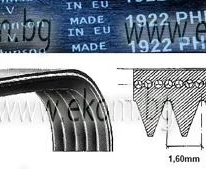Снимка на 116LG122A Ремък 1922мм H8 MAEL гумен