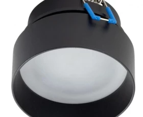 Снимка на Декоративна рамка за вграждане с ниско ниво на заслепяване с индиректно светене, черна