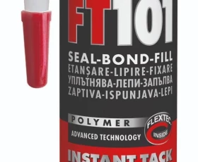 Снимка на 917HK02 Ceresit FT101 високомодулен уплътнител-лепило FLEXTEC® бял 280 мл