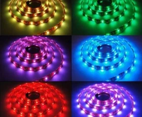 Снимка на LED лента SMD5050, 14.4W/m, RGB, 12V DC, 60LEDs/m, 5m, неводоустойчива