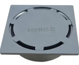 Снимка на 103WT19 Сифон подов алуминиев прав квадратен - лакиран - Ф 110