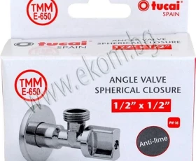 Снимка на 104TU08 Ъглов кран Е650 1/2"-1/2" 0400022