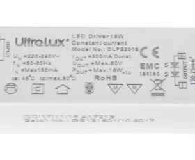 Снимка на ДРАЙВЕР, НЕДИМИРАЩ ЗА LED ОСВЕТЛЕНИЕ, 18W/300MA DC