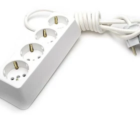 Снимка на 801TH50 Съединител четворен с шнур - 2m 3x1.5 бял