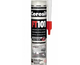 Снимка на 917HK04 Ceresit FT101 високомодулен уплътнител-лепило FLEXTEC® прозрачен 280 мл
