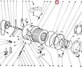 Снимка на 168AR19 Носач за барабан - INDESIT
