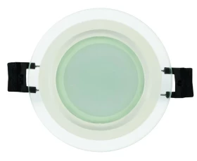 Снимка на LED СТЪКЛЕН ПАНЕЛ ЗА ВГРАЖДАНЕ, КРЪГ, 6W, 2700K, 220V AC, ТОПЛА СВЕТЛИНА, IP44, SMD2835