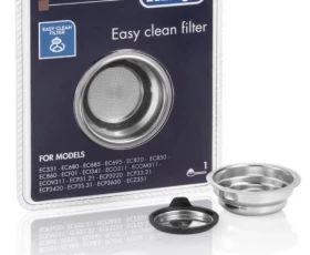 Снимка на 442DL04 Цедка 1 кафе,двойно дъно,крема диск-DE LONGHI