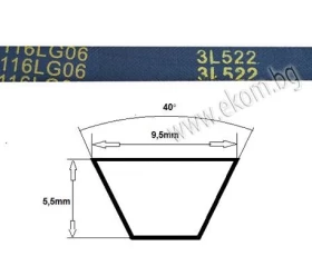 Снимка на 116LG06A Ремък 3L 522