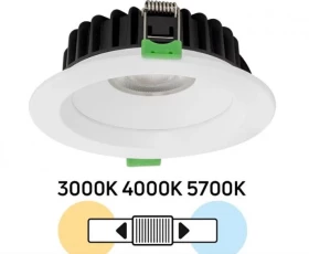 Снимка на LED луна за вграждане, димираща, 10W, 3000K/4000K/5700K, 220-240V AC, IP44