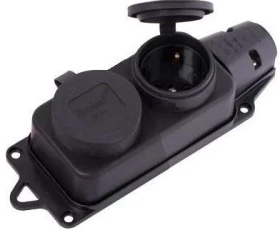 Снимка на 801ЕЛ00 Съединител двоен без шнур гумиран IP44 106-0400-0110