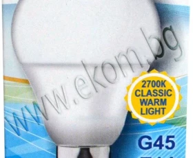 Снимка на Крушка G45 LED E14 5W 230V 350LM 2700K PA