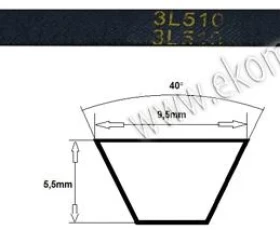 Снимка на 116LG04A Ремък 3L 510