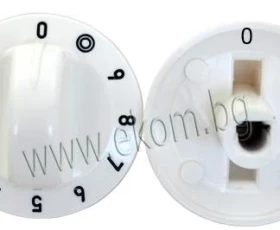 Снимка на 341CU41 Врътка за печка BEKO керамичен плот бяла гравирана