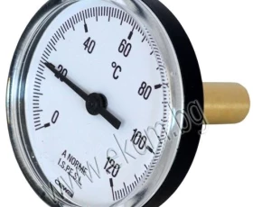 Снимка на 749КМ01 Термометър CEWAL 1/2"аксиален ф63мм