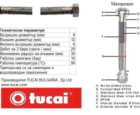 Снимка на 502ST22 Мека връзка 20 Г1/2-Г1/2 8101