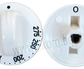 Снимка на 341CU35 Врътка за печка BEKO фурна 275° бяла гравирана