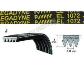 Снимка на 116LG233 Ремък 1072мм J5 EL гумен