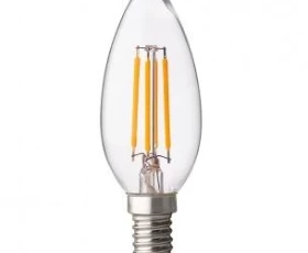 Снимка на LED ДИМИРАЩ FILAMENT КОНУС 4W, E14, 4200K, 220V AC, НЕУТРАЛНА СВЕТЛИНА