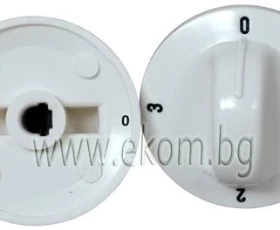 Снимка на 341CU45 Врътка за печка GORENJE 4 такта бяла гравирана