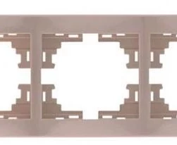 Снимка на 803ЕЛ21 Рамка за контакт тройна Мира крем 701-0300-148