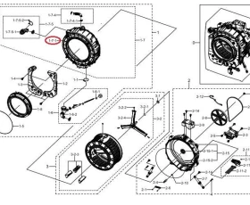 Снимка на Предна част казан DC61-03507B - SAMSUNG