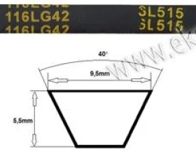 Снимка на 116LG42A Ремък 3L 515