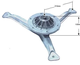 Снимка на 168ID08 Носач и лагерно тяло к-кт-INDESIT