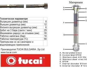 Снимка на 502ST58 Мека връзка 50 M10x37-Г3/8 8173