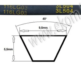 Снимка на 116LG03A Ремък 3L 504
