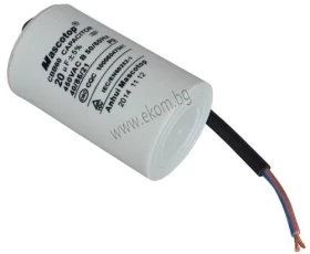 Снимка на 112АП22 Кондензатор 20mF/450VAC със изводи