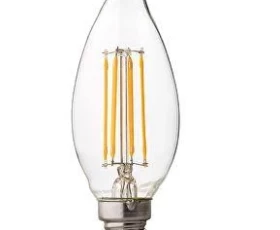 Снимка на LED filament лампа пламък, димираща, 4W, E14, 4200K, 220-240V AC, неутрална светлина