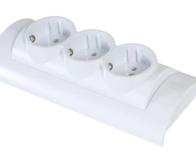 Снимка на 803АТ03 Контакт външен троен бял 7133