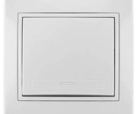 Снимка на 804ЕЛ00 Ключ скрит монтаж Мира сх.1 бял 701-0202-100