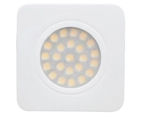 Снимка на МЕБЕЛНА СВЕТОДИОДНА ЛУНА ЗА ВГРАЖДАНЕ, КВАДРАТ, 3W, 4200K, 12V DC, НЕУТРАЛНА СВЕТЛИНА, SMD2835, IP44, БЯЛА