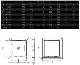 Снимка на 440MB05 Ревизионен отвор 250Х250 DOSPEL